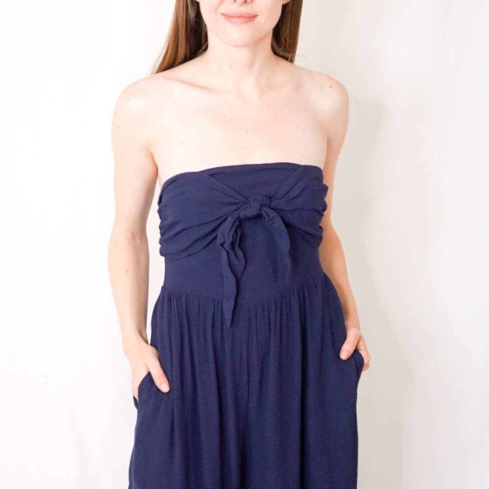 URBAN OUTFITTERS Strapless Tie Jumpsuit 0996 - Picture 2 of 8
